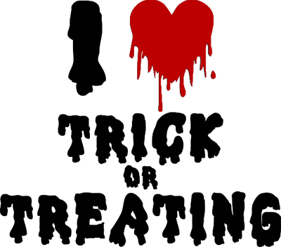 I Love Trick Or Treating - Halloween T Shirt Hoodie (400x351), Png Download