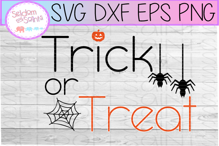 Trick Or Treat Svg Png Dxf Eps Cricut Cut File Example - Encapsulated Postscript (756x504), Png Download