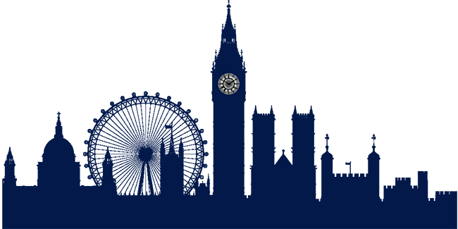 Londonsilhouette2 - London Building Clipart (650x325), Png Download