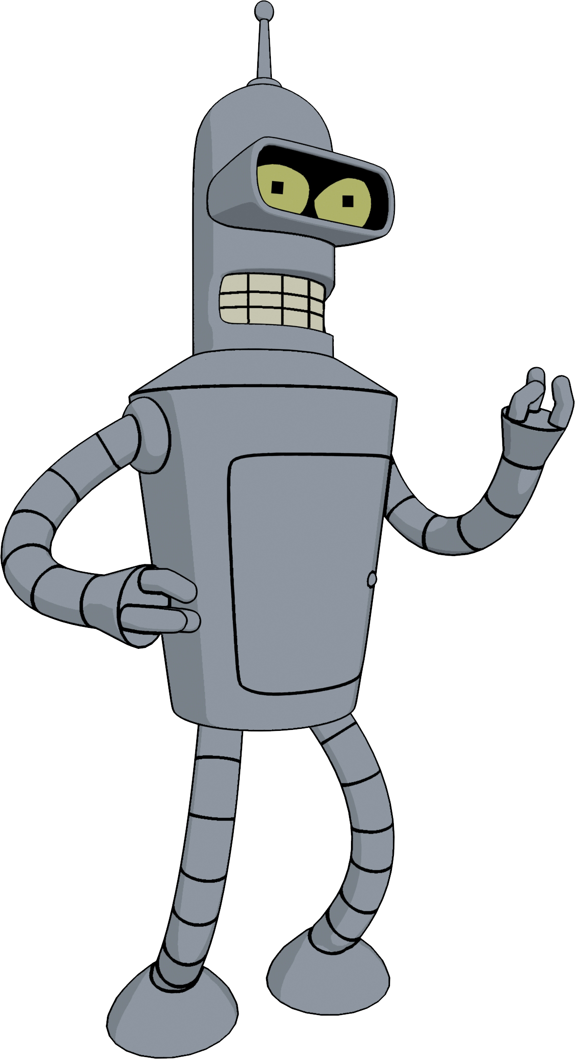 Futurama Bender Png Image - Bender Futurama Transparent (1178x2169), Png Download