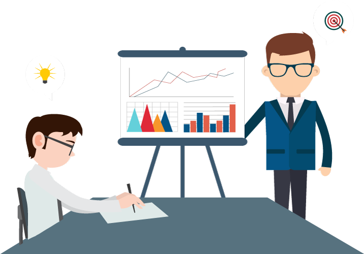 Business Coaching Scene - Business Coach Png (717x500), Png Download