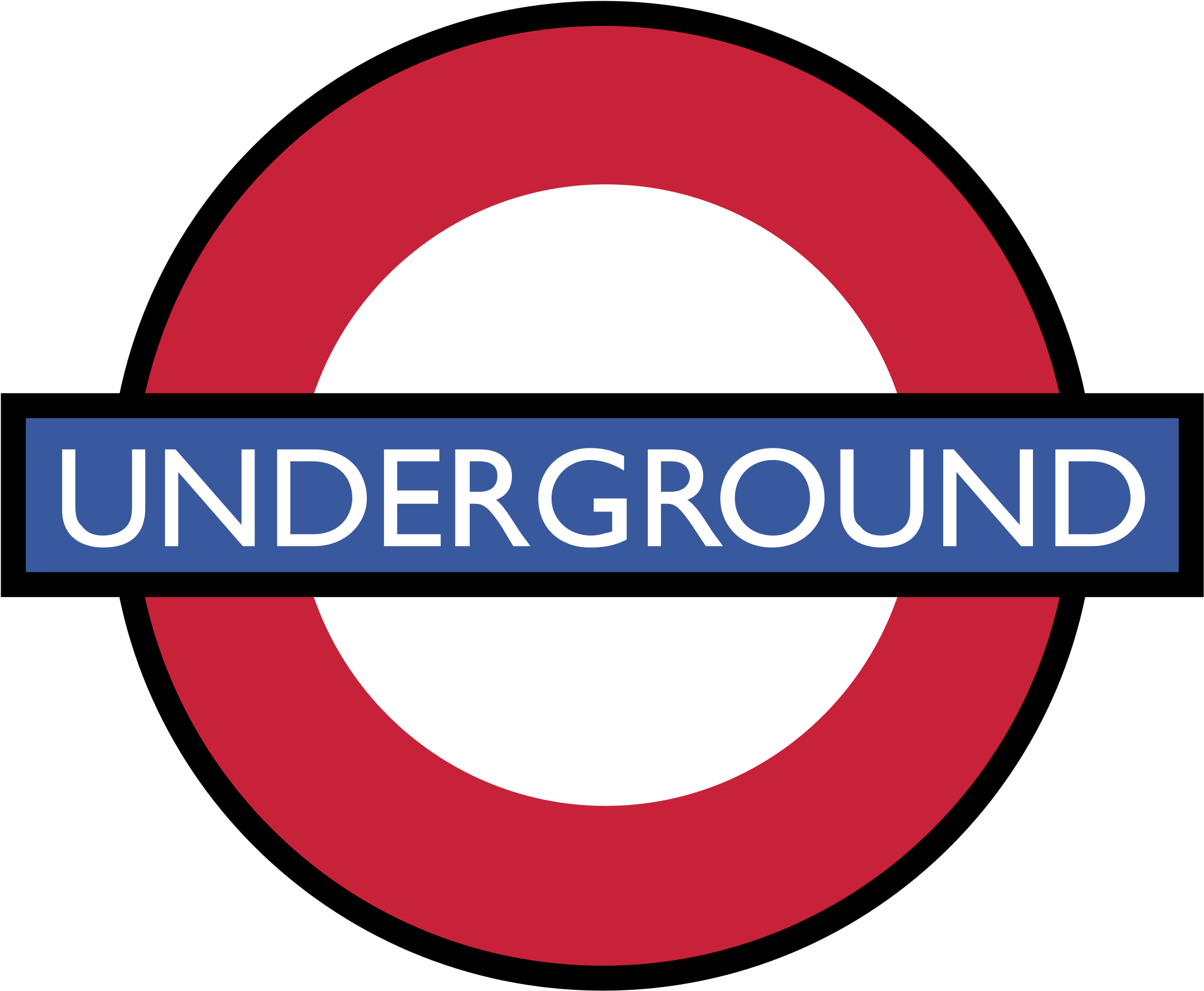London Underground Logo Png Transparent - London Underground Logo (2400x2400), Png Download