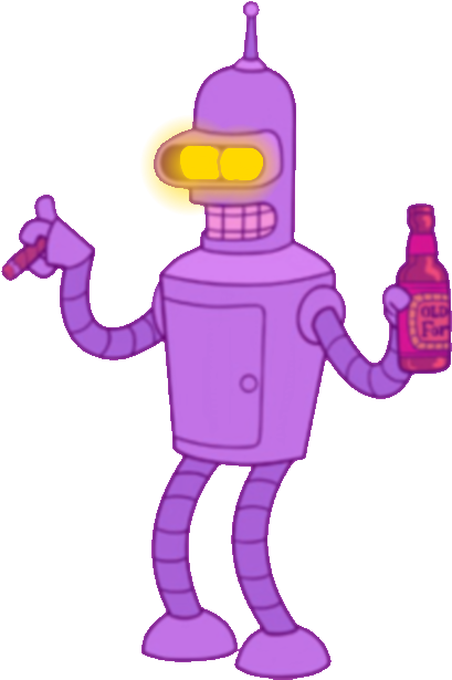 False Bender - Bender Futurama (430x625), Png Download