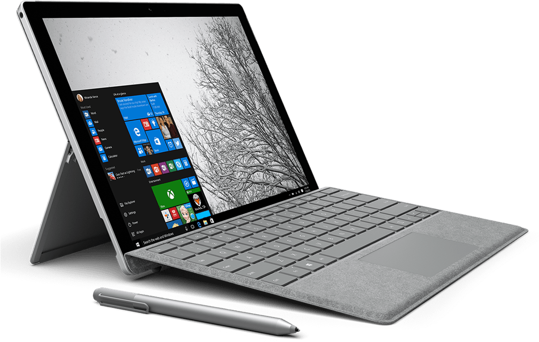 What Laptop Does Bill Gates Use - Surface Pro 4 Transparent (1488x970), Png Download