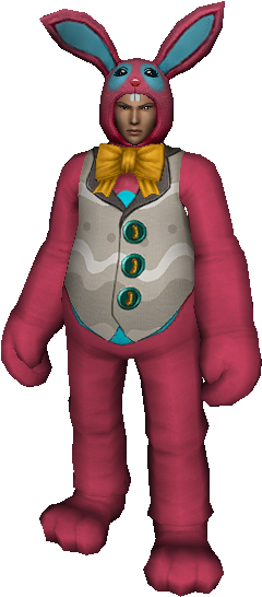 Ninja Bunny Costume (rose) - Hasenkostüm, Rosa (257x559), Png Download