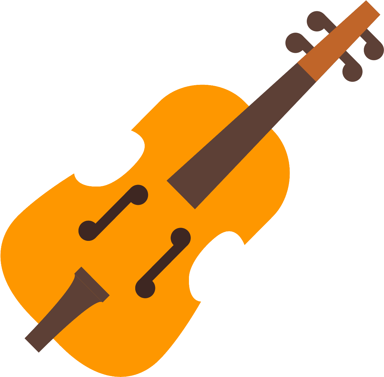 Violin Emoji (500x500), Png Download