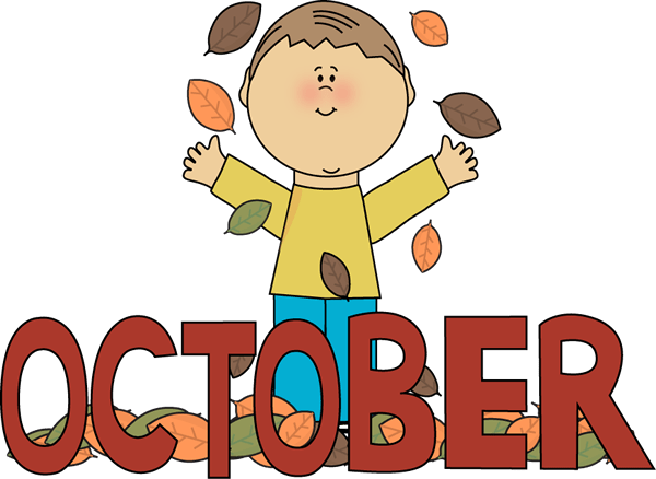 With - Months Of The Year October (600x438), Png Download