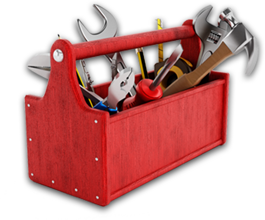 Toolbox Transparent Png - Full Toolbox (527x437), Png Download