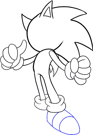 How To Draw Sonic The Hedgehog - Drawing (678x600), Png Download