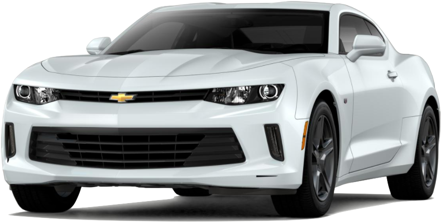 A White 2018 Chevy Camaro 1ls - Chevy Camaro White Color 2018 (1073x807), Png Download
