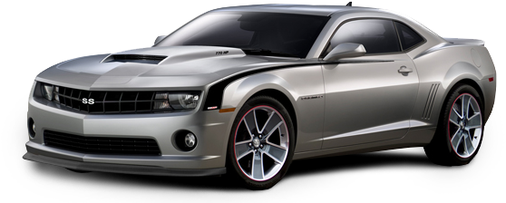 Slp Performance Parts For Your 2010-2013 Chevy Camaro - 2013 Silver Chevy Camaro (580x240), Png Download