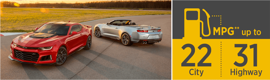 2018 Chevrolet Camaro Pricing & Mpg - Chevrolet Camaro (1032x306), Png Download
