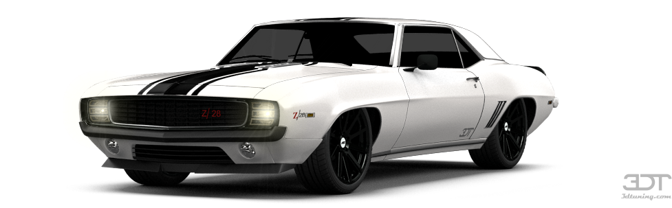 Chevrolet Camaro Ss Coupe 2969 Tuning - Chevy Camaro 1969 Png (1004x373), Png Download