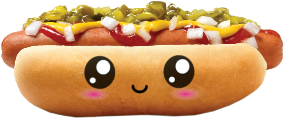 Freetoedit Silly Hotdog - Hot Dog (577x240), Png Download