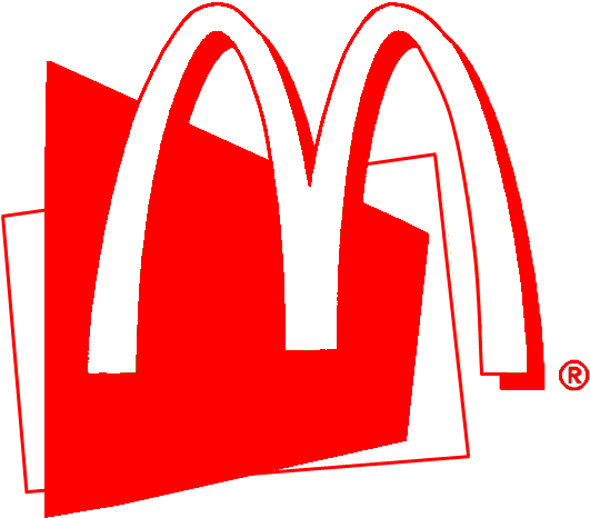 Mcdonalds 96 Logo - Mcdonalds Logo 90s (604x510), Png Download