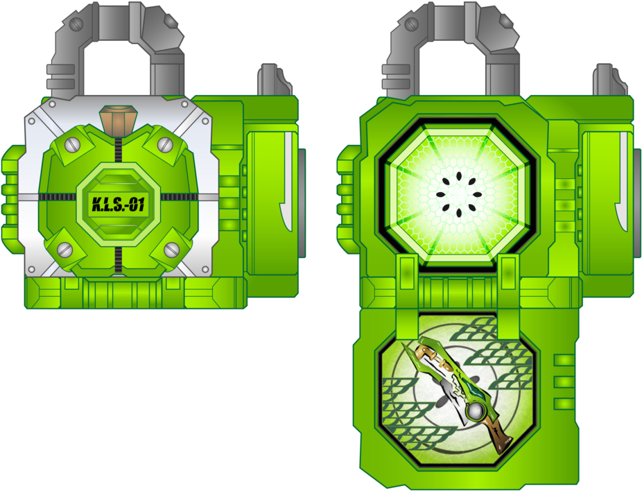 Premium Kachidoki Green Apple By Netro32-d7gwn5j - Kamen Rider Gaim Kachidoki Lockseed (1024x711), Png Download