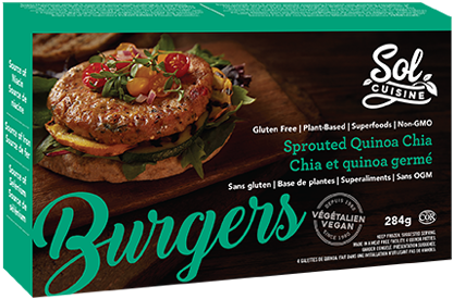 Sprouted Quinoa Chia Burger - Bun (425x289), Png Download