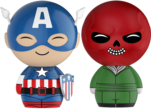 Captain America & Red Skull Sdcc 2018 Exclusive Dorbz - Dorbz Captain America Red Skull (600x600), Png Download