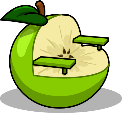 Sour Apple Chair Sprite 002 - Chair (521x480), Png Download