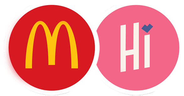 Mcdonald's In - Mcdonalds Logo Png In Circle (600x333), Png Download