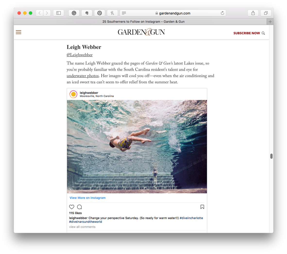 One Of Garden & Gun's "25 Southerners To Follow On - Photographer (1200x1059), Png Download