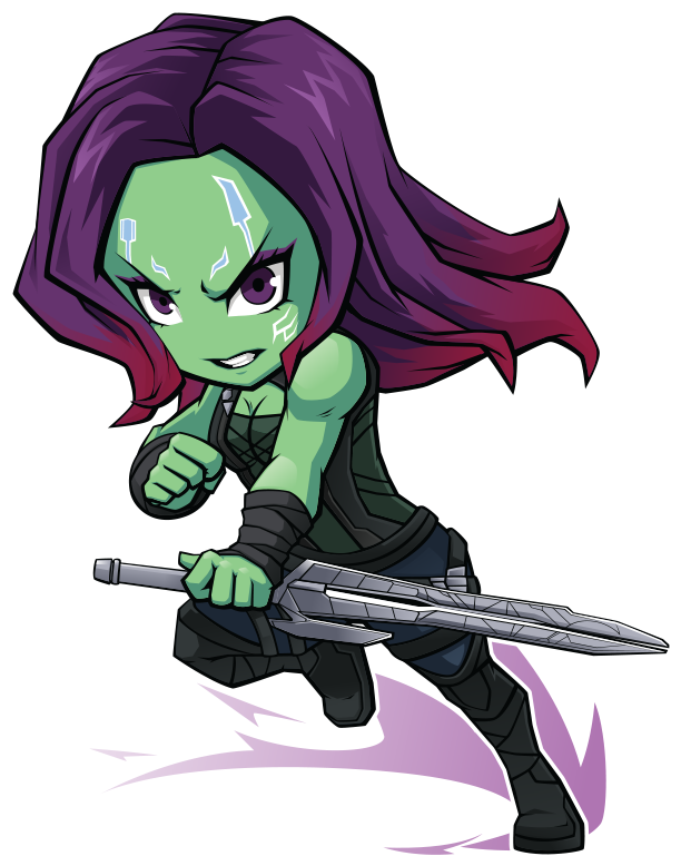 Fa Gog Gamora By Https - Guardians Of The Galaxy Gamora Chibi (800x800), Png Download