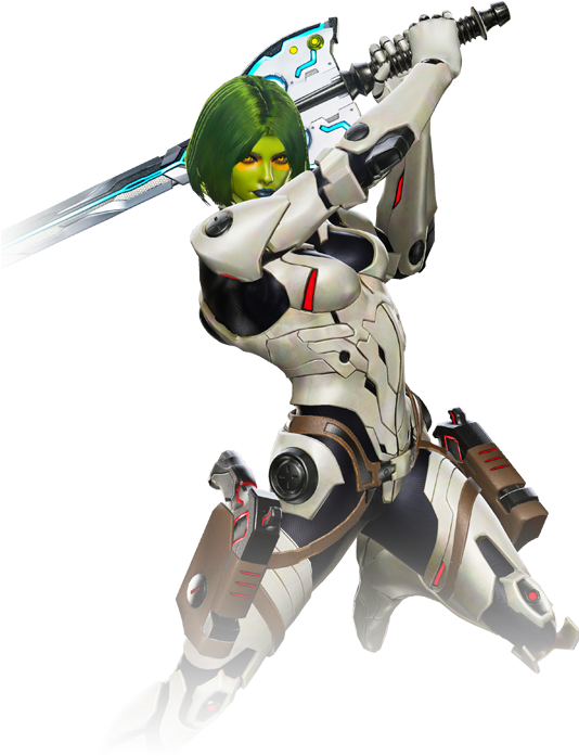 Gamora - Marvel Vs Capcom Infinite Gamora (535x708), Png Download