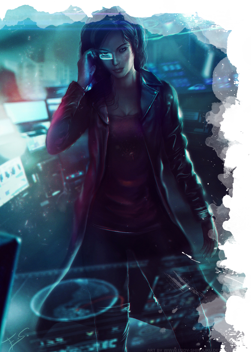 Black Girl Cyberpunk Girl (960x1344), Png Download