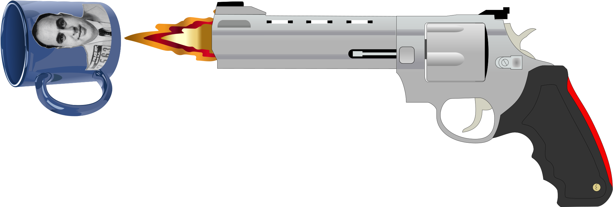 Big Image - Taurus Raging Bull (2400x871), Png Download