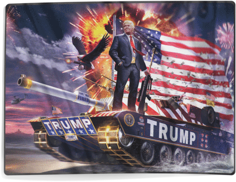 Donald Trump - Gold Plated - Blanket - If Trump Starts A War Meme (480x480), Png Download