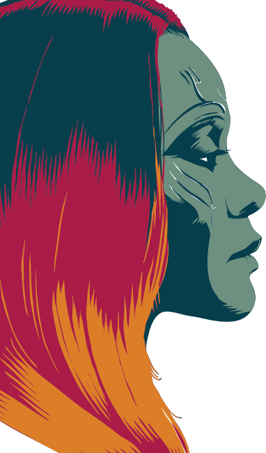 Gamora Banner - Gamora Logo (382x650), Png Download