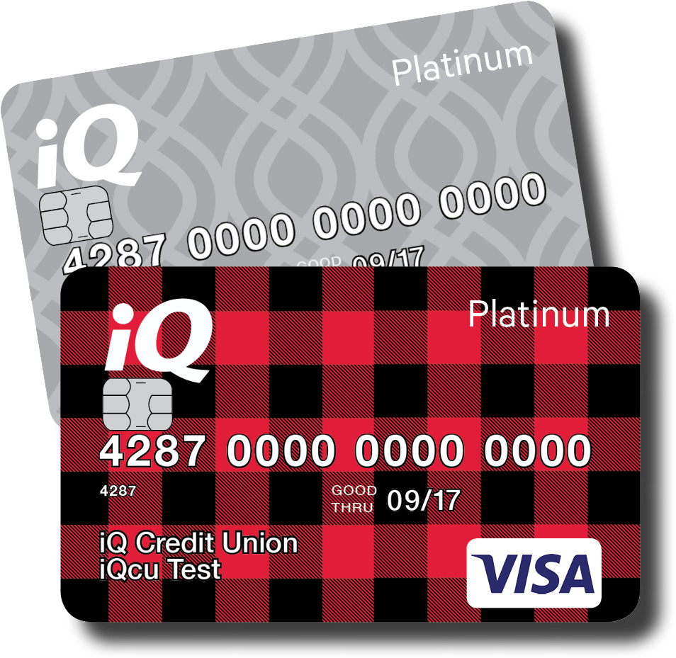 Visa Platinum Credit Cards - Iq Credit Union Debit Card (1500x1500), Png Download