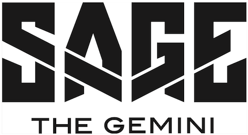 Sage-the Gemini Logo Copy - Sage The Gemini Too Fat (590x358), Png Download