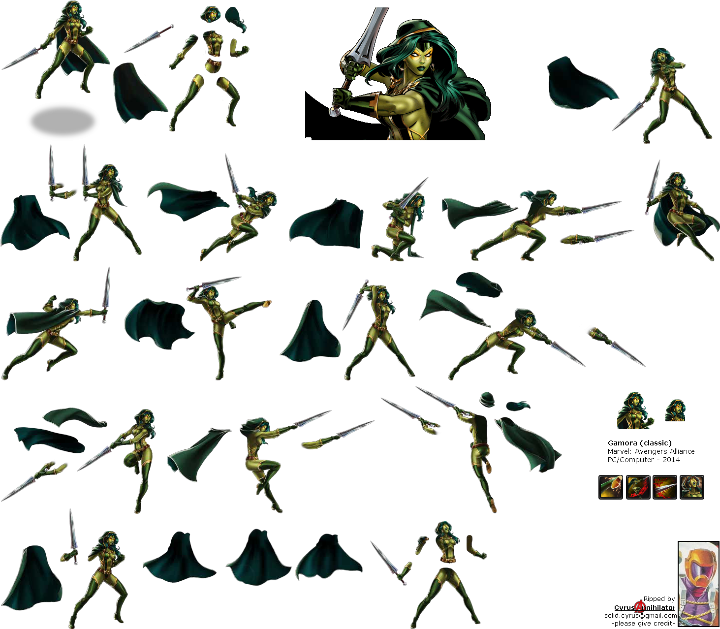 Click To View Full Size - Gamora (1470x1285), Png Download