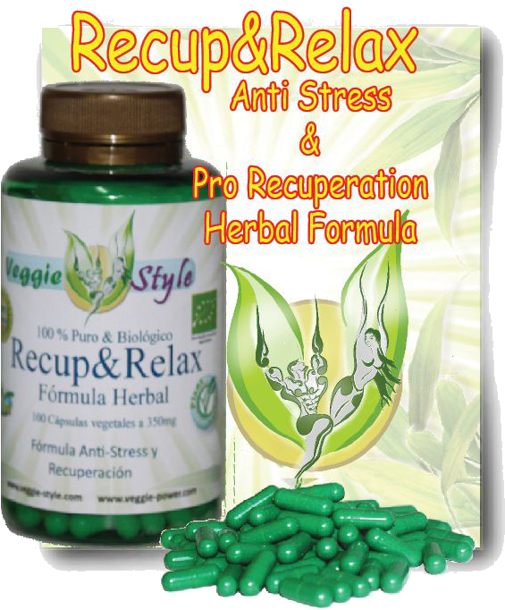 Recup Relax Anti Stress Formula - Recup Relax 350mg - 100 Vcaps - Veggie Style (575x687), Png Download
