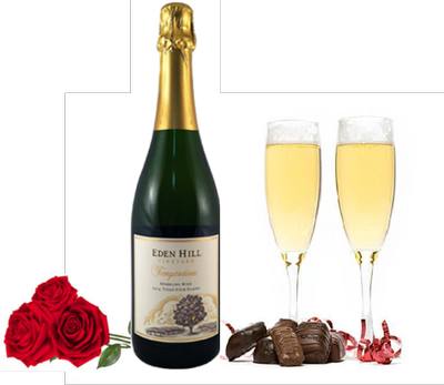 Truffles & Bubbles - New Year Greeting Cards (400x347), Png Download