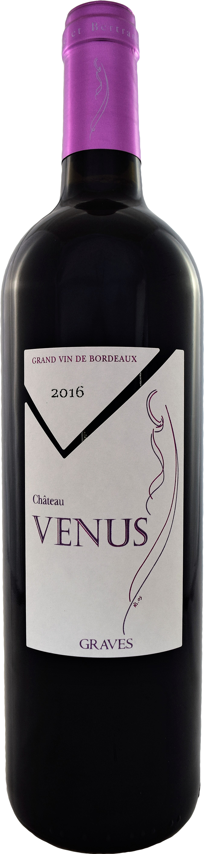 Château Vénus Red Graves Aoc - Thumbnail (1403x3000), Png Download