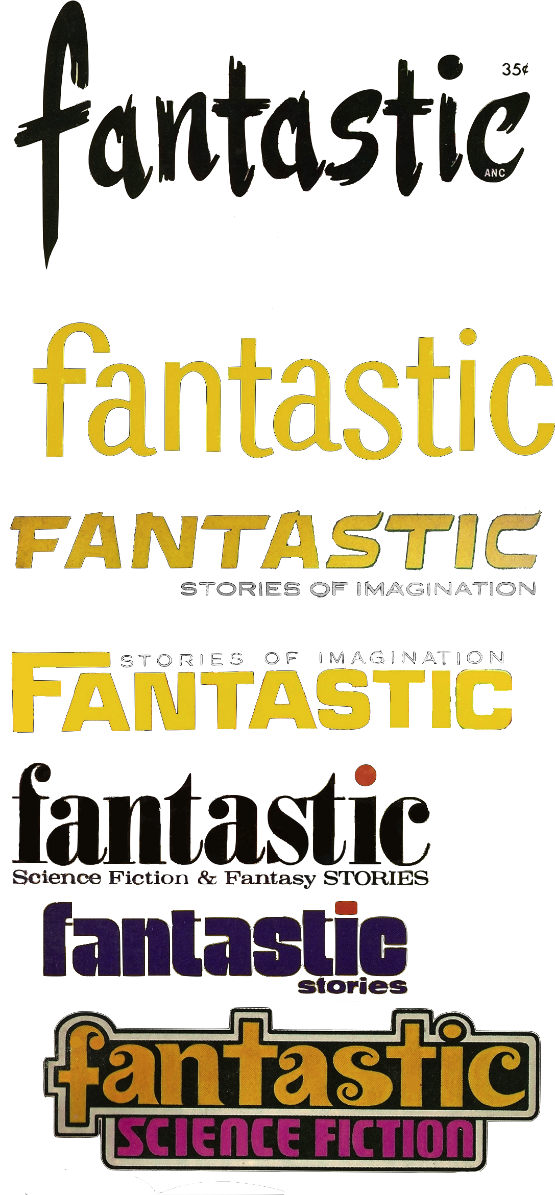 Fantastic Fonts High Res - First Edition: Fantastic December 1971 By White Ted (1133x2385), Png Download
