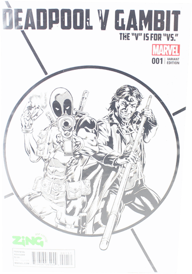Deadpool V. Gambit (600x600), Png Download