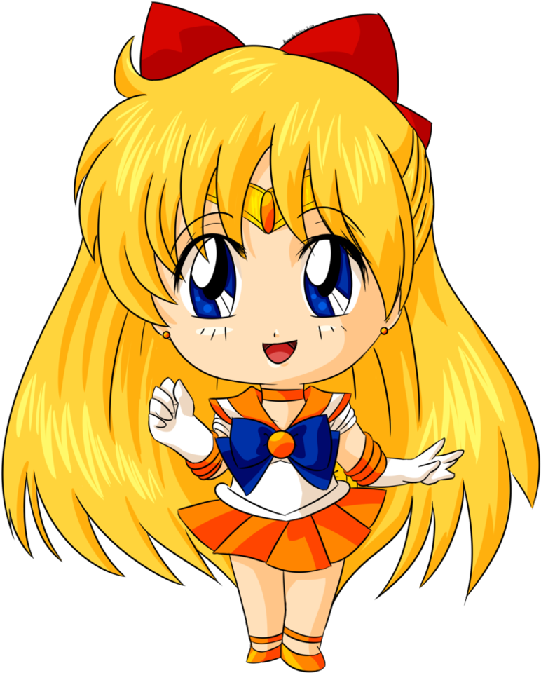 Chibi Sailor Venus For Katie0513 By Starlightfroggy - Sailor Moon Chibi Sailor Venus (786x1017), Png Download