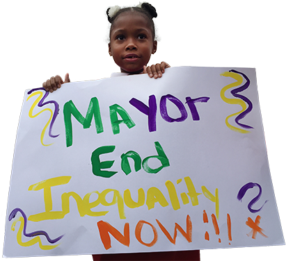 Meet The Nyc Parents Who Marched Across The Brooklyn - Banner (600x375), Png Download