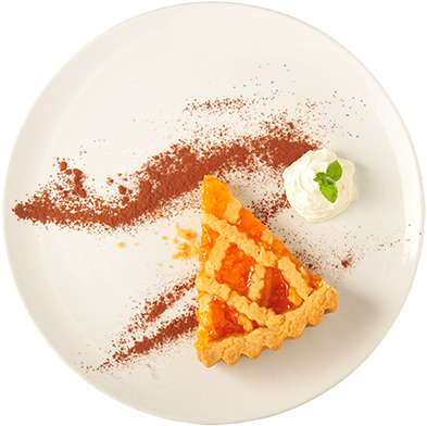 Italian Dessert Crostata Di Arance At Massimo Bali - Cake Top View Png (500x449), Png Download