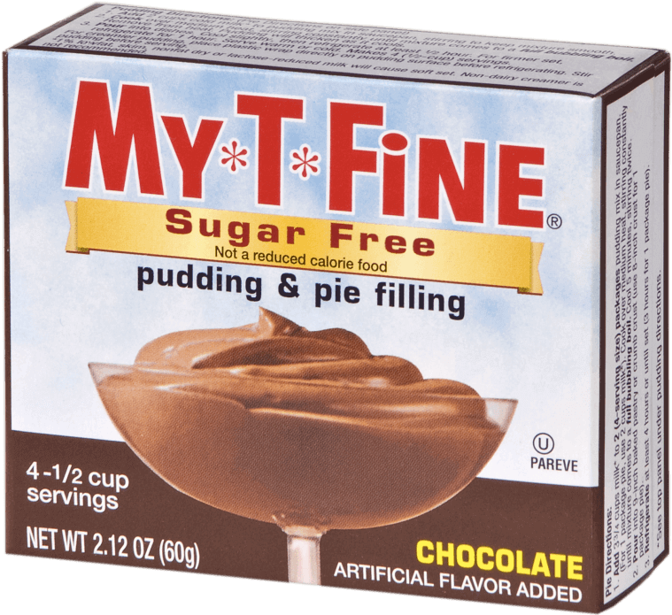 My*t*fine Sugar Free Chocolate Cooked Pudding - My T Fine Pudding & Pie Filling, Chocolate - 3.13 (1024x709), Png Download