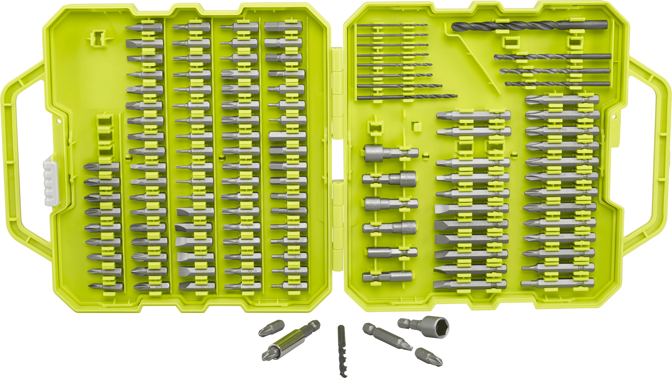 $21 - - Ryobi Drill And Drive Bit Set (130-piece) (2188x1231), Png Download