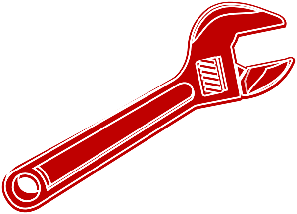 Wrench Clip Art At Clker - Wrench (600x433), Png Download