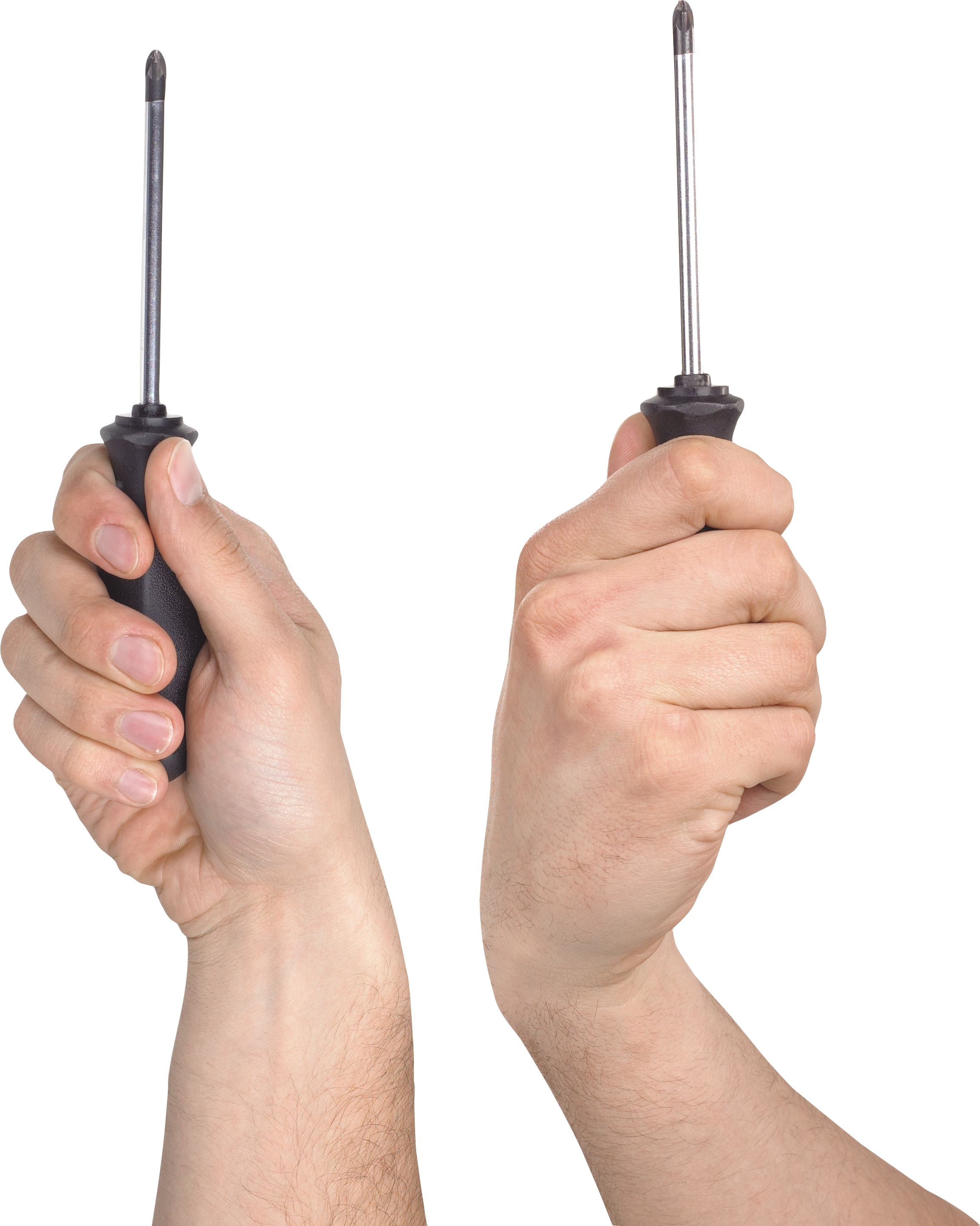 Screw Driver With Hand (2304x2880), Png Download