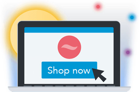 Click “shop Now” To Visit A Store's Website Through - Graphic Design (450x300), Png Download