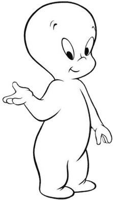 Casper The Friendly Ghost - Gasparin El Fantasma (400x400), Png Download