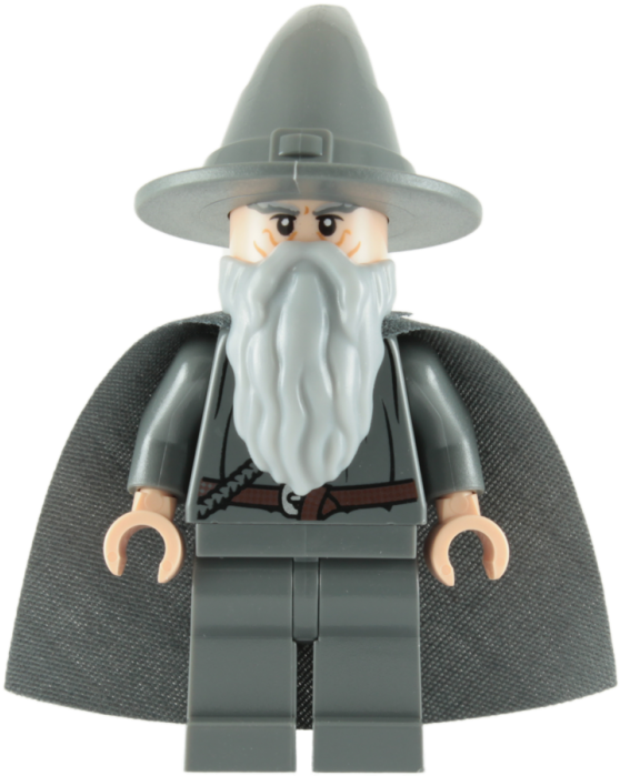 Lego Gandalf The Grey Minifigure With Grey Cape - Lego Gandalf The Grey (700x700), Png Download