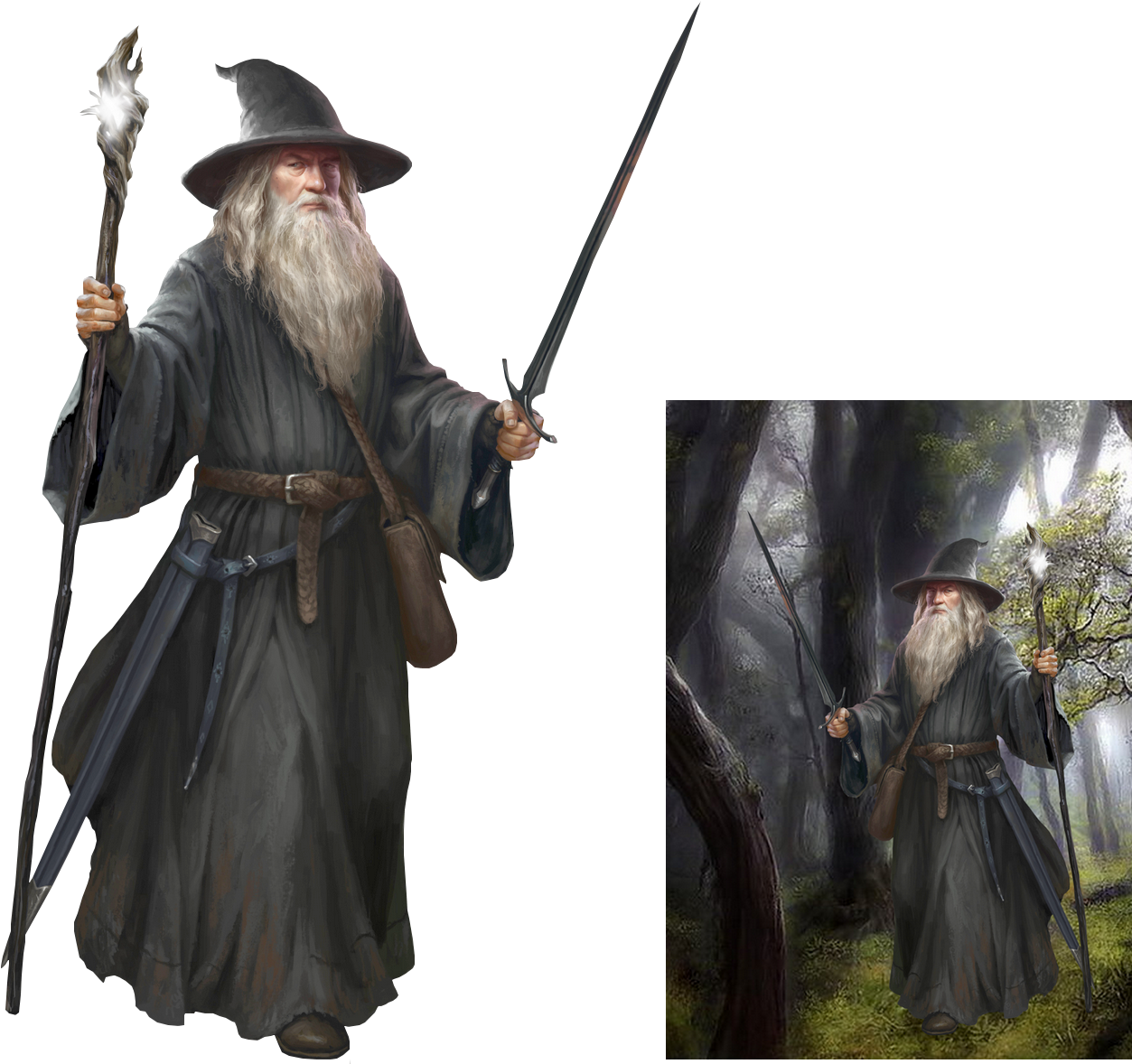 Gandalf 2 - Wallpaper (1300x1200), Png Download